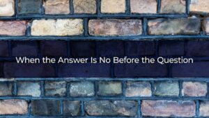When the Answer Is No Before the Question. What Sponsorship Conversations Reveal About Readiness